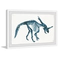 thumbnail image 2 of Marmont Hill Blue Dino Skeleton Framed Wall Art, 2 of 6