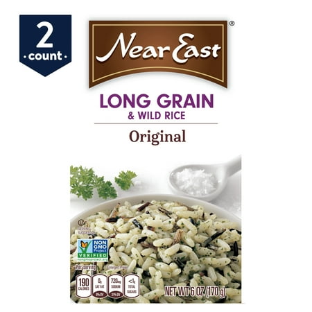 (2 Pack) Near East Long Grain & Wild Rice Mix, Original, 6 oz