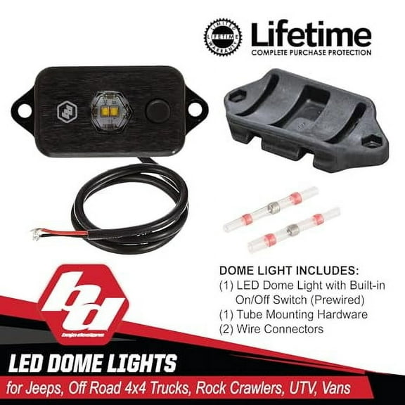 Baja Designs 39-8051 LED Dome Light with Switch,1 Pack
