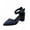 Blue, variant on Hvyesh Sandals for Women Casual Summer, Summer Casual Pointed-toe Sandals Middle Heel Chunky Heel Metal Buckle Sandals Size 7.5