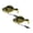 Black, variant on 2 Pcs Paddle Tail Swimbaits Fishing Lures, Pre-Rigged Soft Bait with Spinner Blades & 3D Eyes, Weedless Hidden Hook for Bass Trout, Freshwater Saltwater River Lake Fishing, 2.36"