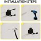 thumbnail image 4 of Garage Organizer Trimmer Rack,Garden Tool Hanger Weed Whackers Holder Wall Mounted for Garage Trimmer,2 Pack, 4 of 5