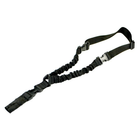 Sniper 1 Single Point Adjustable Bungee Tactical Rifle Bungee Sling Strap - Nylon - (Best Single Point Sling For Ar Pistol)