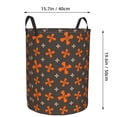 thumbnail image 7 of DouZhe Waterproof Collapsible Large Laundry Baskets, Cool Art Textures Prints Circular Hamper with Handles, 7 of 7