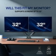 thumbnail image 4 of Dual Monitor Mechanical Spring Desk Mount Stand | Fits Screens up to 32", 4 of 8
