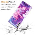 thumbnail image 2 of Allytech Marble Series Case for Samsung Galaxy A13(Not for 4G), Galaxy A13 5G 6.5" Cover 2022, Shock Absorption Bumper Soft TPU Women Girl Cover for Samsung A13 5G, Purple Marble, 2 of 5