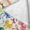 thumbnail image 6 of Rainbow Bow Blanket Trendy Preppy Blanket Coquette 60"x80" Flannel Soft Cute Bow Decor Lightweight Aesthetic Plush Room Decor for Sofa Couch Travel Bed Christmas Halloween Decoration, 6 of 8