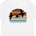 thumbnail image 4 of Inktastic Duck Hunting Retro Sunset Hunter Boys or Girls Long Sleeve Toddler T-Shirt, 4 of 5