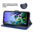 thumbnail image 3 of Mobile Phone Cover for Lg K50-Q60, Cover Premium Pu Leather Tpu Flip Cover Magnetic Closure Card Compartment Stand Function Wallet with Lanyard Protective Cover, 3 of 7