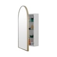 thumbnail image 3 of Madison Gold Arch Medicine Cabinet, 18x30", 3 of 5