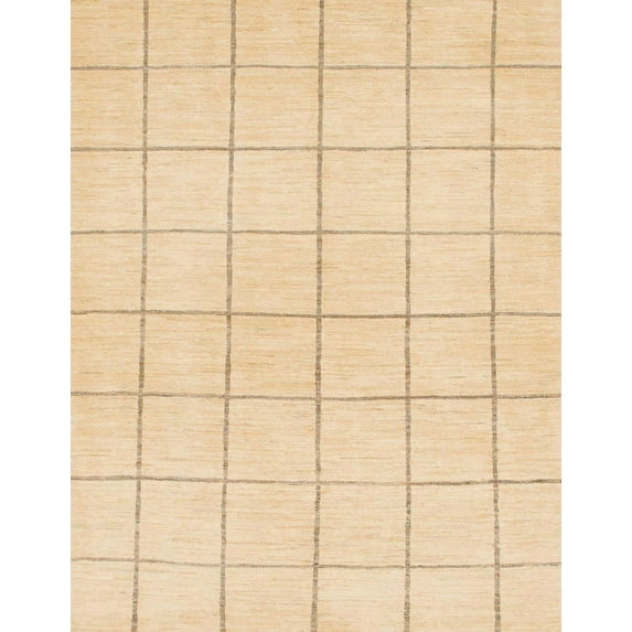 Ahgly Company Machine Washable Indoor Rectangle Abstract Brown Gold Area Rugs, 5' x 8'