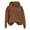 Coffee, variant on Women's Hooded Sweatshirt with Comfortable Pocketed Design for Daily Wear World Print Modern Casual Layering with Jeans for Spring and Fall Blue S
