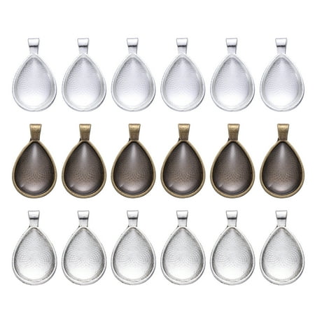 

Etereauty Pendant Jewelry Bezel Tray Glass Blank Setting Base Earring Oval Frame Earrings Blanks Cabochons Diy Dome Hypoallergenic