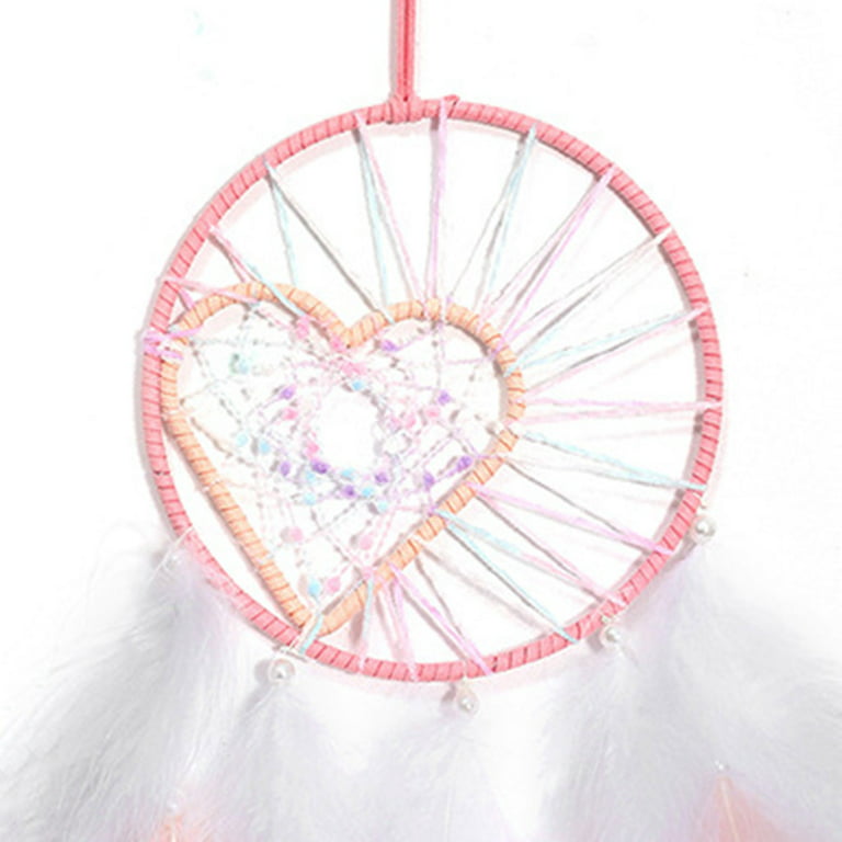 TINYSOME Metal Floral Hoops Heart Wreath Macrame Rings Dream Catcher  Macrame Wall Crafts 