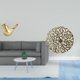 thumbnail image 2 of Figura de pájaro, estatua de animal dorado, escultura colgante de pared, decoración de pared de metal, disco decorativo, estructura de hierro de resin, 2 of 8
