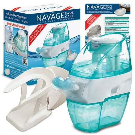 Navage Nasal Irrigation Essentials Bundle: Navage Nose Cleaner, 36 (Best Way To Relieve Nose Congestion)