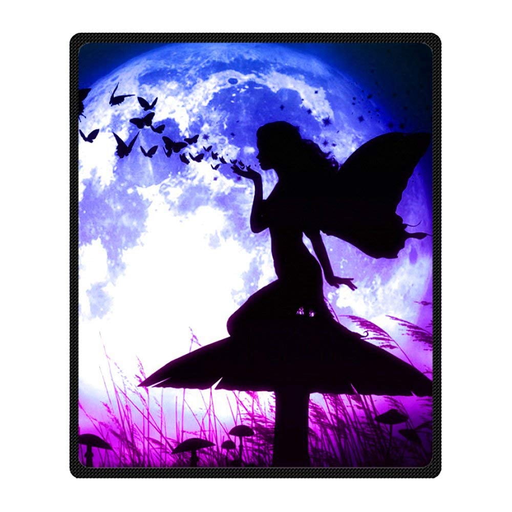 CADecor Fairy Blanket Fleece Throw Blanket for Sofa or Bed 58x80 inches