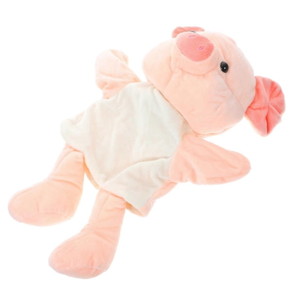 Cartoon Design Pig Hand Puppet Toy Suitable For Kids Indoor And Outdoor Role Play Activities 1Pack
