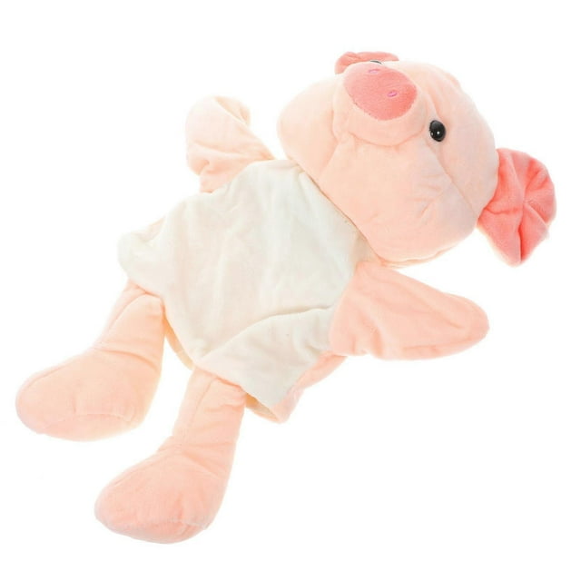 Cartoon Design Pig Hand Puppet Toy Suitable For Kids Indoor And Outdoor Role Play Activities 1Pack