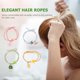 thumbnail image 2 of 4pcs Girl Cabello Bays Elegant Hair Ropes Scrunchies Cabeza de la cabeza Bandas de goma, 2 of 5