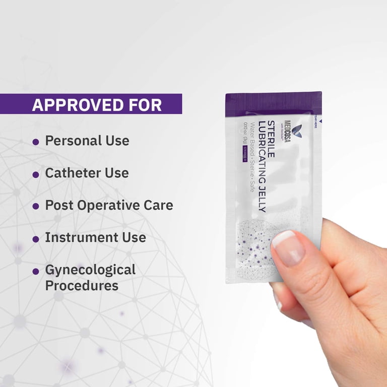 Medcosa Sterile Water-Based Lubricating Jelly for Personal and Catheter Use  150 Piece - Walmart.com