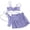 Purple, variant on Bixock Swimsuit for Women,Bikinis Sets for Women,Women's Swimsuit Solid Color 2 Piece with Drawstring Ties Detail 3 Piece Swimsuit Set
