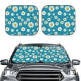 thumbnail image 2 of Hirioo Daisies Flowers for 2PCS Windshield Sun Shade Foldable | Front Windshield Shade for Sun, Heat and UV Rays-Large, 2 of 6