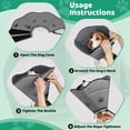 thumbnail image 5 of IFurffy Dog Recovery Collar, Large Adjustable Dog Cone, Breathable and Lightweight, Drawstring & Buckle Design, Prevents Licking and Scratching, Pet Protective Collar (Size L), 5 of 7