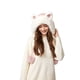 thumbnail image 5 of Gorro de punto con orejas de gato y forro polar | Pasamontañas cálido de invierno para mujer | Gorro de punto resistente al viento, 5 of 6