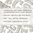 thumbnail image 3 of Silver Metal Marquee Letter 9.875"-H, 3 of 4