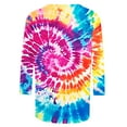 thumbnail image 4 of CYMMPU Tunic Tops 3/4 Sleeve Tie Dye Blouses for Women Dressy Casual Crew Neck Loose Fit Spring Tops Fall Fashion Shirts Ombre T-Shirts Multicolor XXXXL, 4 of 5