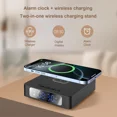 thumbnail image 4 of Samovi Wireless Charger with Digital LED Alarm Clock, 15W Fast Wireless Charger Compatible with Smart Phone, NightTime Mode Adjustable Brightness, Clock for Bedroom, Living Room, Office, Black, 4 of 8