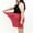 Red, variant on Lzobxe Womens Shorts Summer Elastic Waist Thin Quarter Color Thin Style Casual Pajamas Loose Size Home ,Size XL-6XL