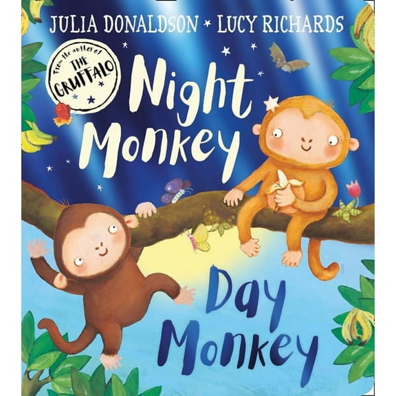 Night Monkey, Day Monkey, (Board Book)
