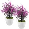 thumbnail image 1 of BESTYASH 2Ud Bonsai Decorativo Artificial Violeta Sin Mantenimiento Para Hogar Y Oficina, 1 of 2