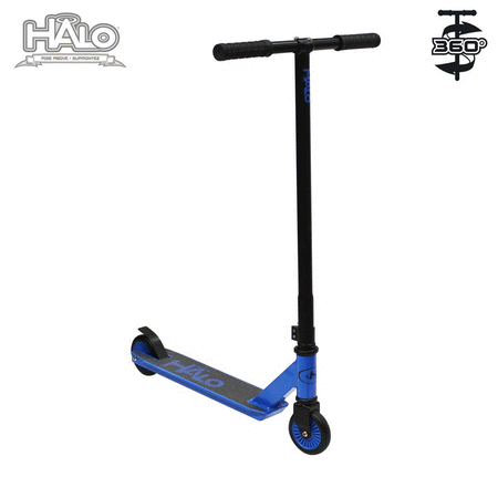 HALO Supreme Pro Stunt Scooter - Blue and Black with 360 spinning!