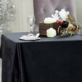 thumbnail image 3 of BalsaCircle 90" x 132" Black Rectangular Premium Velvet Tablecloth Table Linens, 3 of 8