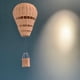 thumbnail image 1 of Globo aerostático CUTICAT Decoración de cuarto Adorno colgante, 1 of 8