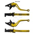 thumbnail image 2 of Gold CNC Shorty Brake Clutch Hand Levers Triumph Scrambler Thruxton Bonneville, 2 of 5