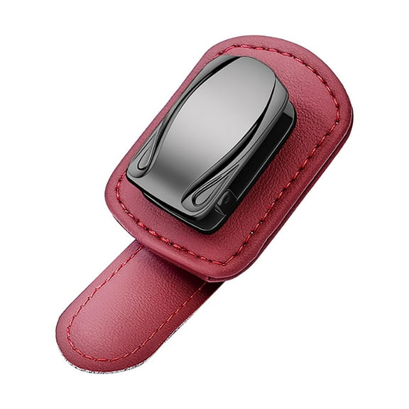 Car Sun Visor Glasses Holder Clip, Crystal Car Sunglasses and Card Clip Organizer, Durable Car Interior Accessory, Shockproof Visor Clip for Sunglasses, Receipts and Cards Easy Storage