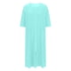 thumbnail image 2 of Karight Women Zipper Robe 3/4 Sleeves Housecoat Dress Full Length Nightgown with Pockets Lounge House Coats Long Bathrobe, 2 of 6