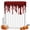 Dark Red White, variant on Shower Curtains for Bathroom-36"x72",Halloween Pattern Waterproof Bath Curtain Grommet Shower Curtain Set with Hooks