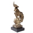 thumbnail image 4 of Estatua hecha a mano de resina Adorno de escultura de arte abstracto Decoración de escritorio de oficina en casa, Oro Speravity HA8283-02B, 4 of 6
