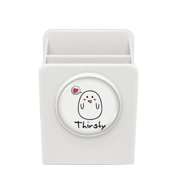 Lovely Expression Longing Appetence Desk Pencil Holder Cup Pen Organizer