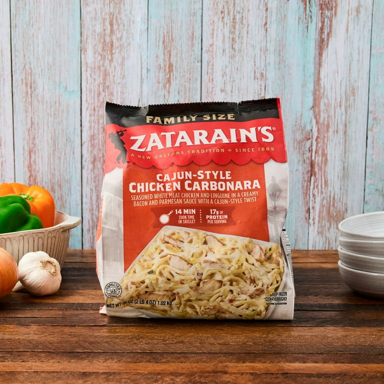 Zatarain's Cajun Chicken Carbonara, 36.0 oz Bag - Walmart.com