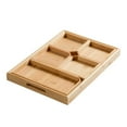 thumbnail image 2 of POINTERTECK Bamboo Water Cup Tray Rectangular Fruit Tea Cup Serving Plate for Desserts Cookies Pies Cakes, 2 of 2