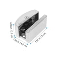 thumbnail image 3 of Shower Door Bottom Guide Shower Door Glass Door Roller Slider for 5-14mm Thick Glass, 3 of 5