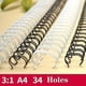 thumbnail image 4 of Binder Rings Clips Metal Yo Double Coils Calendar Binding Coil Notebook Spring Book Ring, 4 of 5