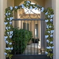 thumbnail image 3 of 4 Pack 28FT Flower Garland Decorations Artificial Rose Floral Garland with Green Leaves Hanging Vine Flowers for Backdrop Wall Wedding Party Mantle Garden Pink, 3 of 10
