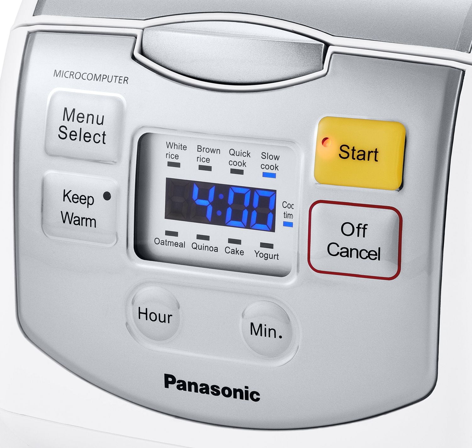 Panasonic SRZC075W Multi-Function Rice Cooker with 8 Auto Cook Programs and Keep Warm Function, White, 8 cups cooked/4 cups uncooked